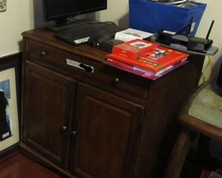 wood desk. Again, really nice furniture in this house