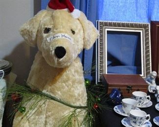 A really bis dog that plays music