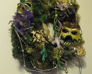 Mardi Gras Wreath