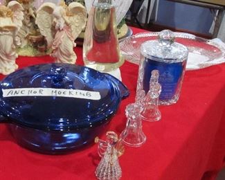 Fire King covered bowl