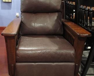 Mission Style Morris Recliner 1980's?
