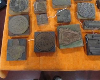 printers copper blocks many New Orleans Themed