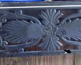 heavy cast iron fence art.