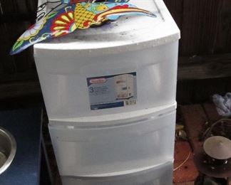 3 drawer plastic storage