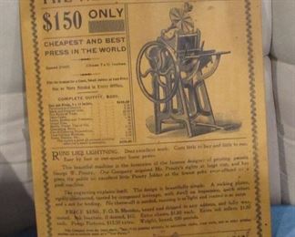 Largest of the 3 antique printing we are offering.