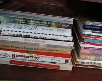 Part of an extensive offering of sheet music. Most not pictured