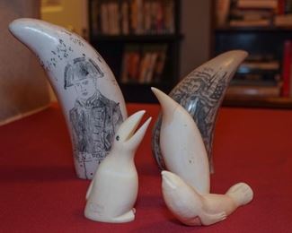 Norway carved bone animals