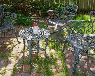 Metal patio furniture