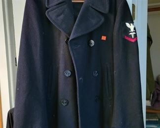 Navy peacoat