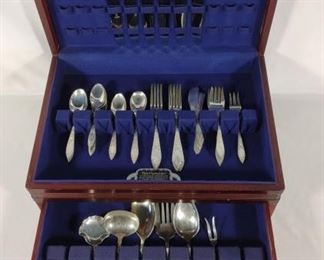 47 pc. Stieff "Lady Claire" Sterling Flatware Set	