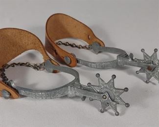 Vintage Wild Bill Hickok Toy Cowboy Spurs	