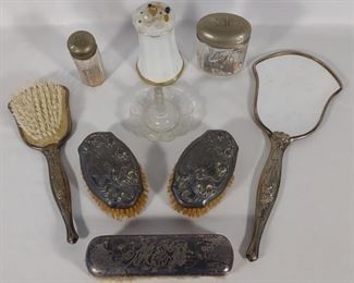 9 pc. Art Nouveau Vanity Set	