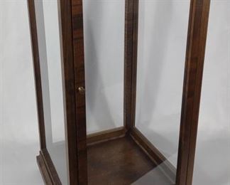 Vintage 28" Wood & Acrylic Display Cabinet Case	