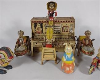 Dog Patch Band Windup Tin Litho Toy & More	