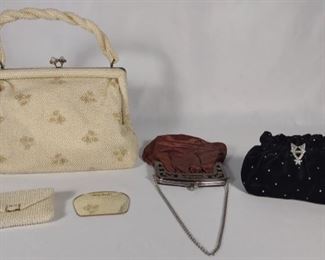 (3) Vintage Ladies Purse & Clutches	