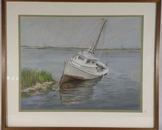 Mary Ekroos Smith Island Pastel Painting	