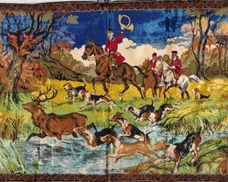 Persian Hunting Scene Tapestry	