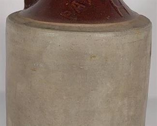 Antique Stoneware Whiskey Crock Jug	