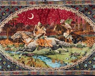 Persian Horse Ride at Night Tapestry	