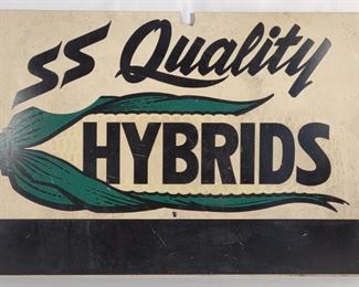 SS Quality Hybrids Corn Seed Advertising Sign	