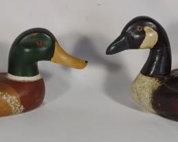 Decorative Goose & Mallard Wood Duck Decoys	
