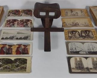 Antique Stereoscope View w/ Stereograph Cards	