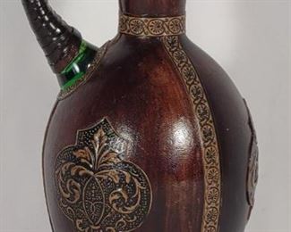 Leather Wrapper Glass Pitcher w/ Top	