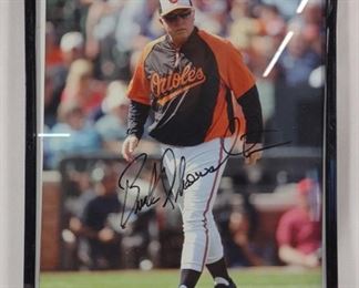 Buck Showalter Autographed Orioles Picture	