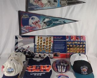 NFL Super Bowl Hats, Pins, & Memorabilia	