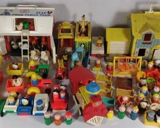 Lot of Fisher Price Vintage Toys	