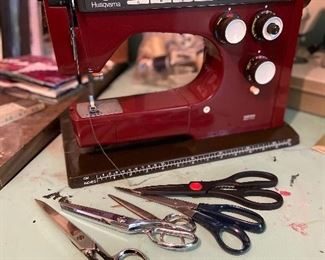 Viking Sewing Machine in Red