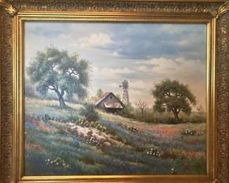 "Texas Landscape"  - original oil by Tibor Tasnadi  -  20" x 24"
