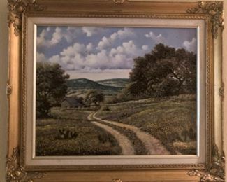 "Floral Landscape" - original oil by Maldonado - 16" x 20"