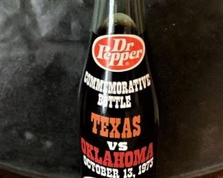 Texas vs Oklahoma  commemorative Dr. Pepper