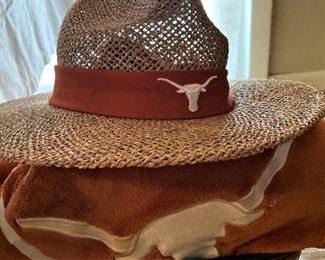 University of Texas hat and blanket