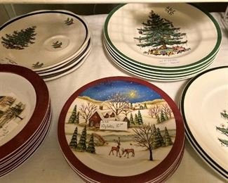 Miscellaneous Christmas plates