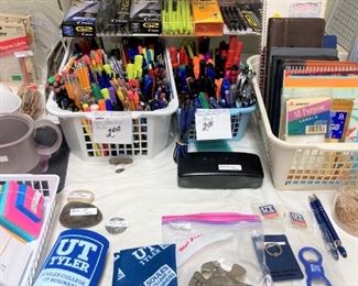 Many office supplies