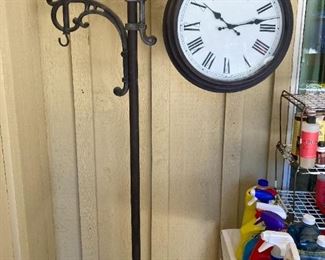 Clock on a stand