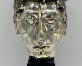 Federico Cardona silver-plated bust