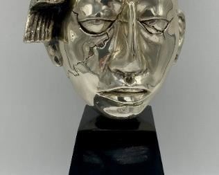 Federico Cardona silver-plated bust