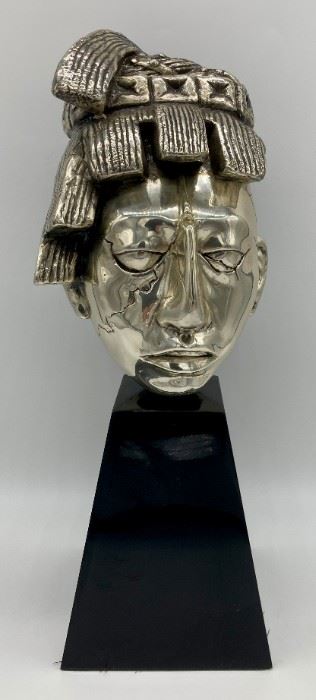 Federico Cardona silver-plated bust
