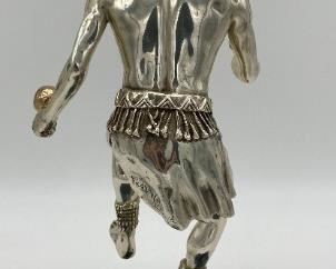 Federico Cardona silver-plated Deer Dance statuette, numbered 93/500