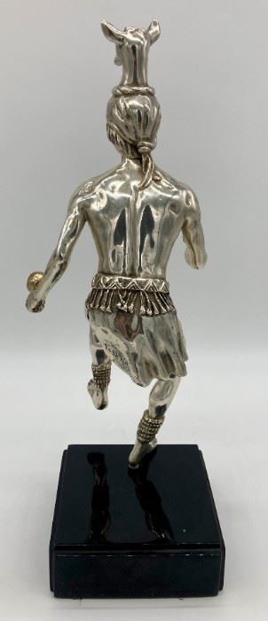 Federico Cardona silver-plated Deer Dance statuette, numbered 93/500