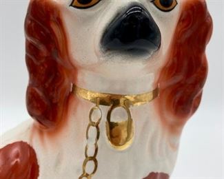 Staffordshire Fine Ceramics dog figurines (set of 2) made in England