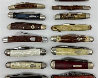 Various vintage pocket knives including Ranger and Boker