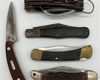 Various vintage pocket knives