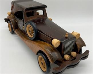 Vintage Dafu Crafts wooden model car