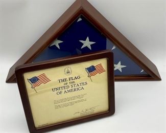 U.S. flag flown over the Nation's Capitol building at the request of the late Congressman Howard Coble with letter of authenticity