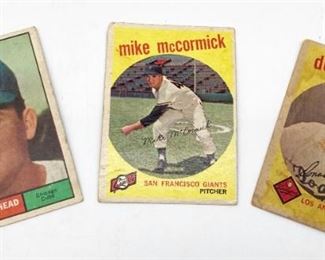Select vintage baseball cards