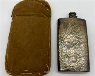 Vintage flask and carrying case